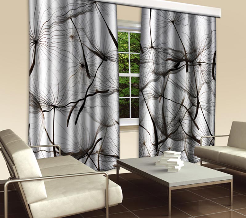 textilní fotozávěs chmýří pampelišky