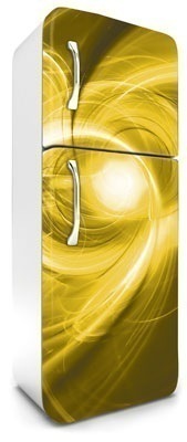 fototapetă autoadezivă pentru frigider abstract - execuție galbenă