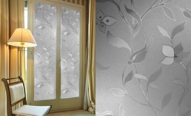 Folie statică pentru fereastră Trandafiri